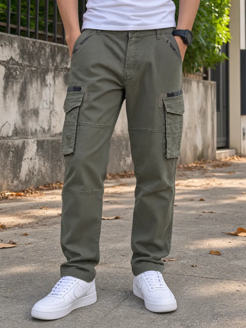 Premium Olive Green Colour Cargo Pant 