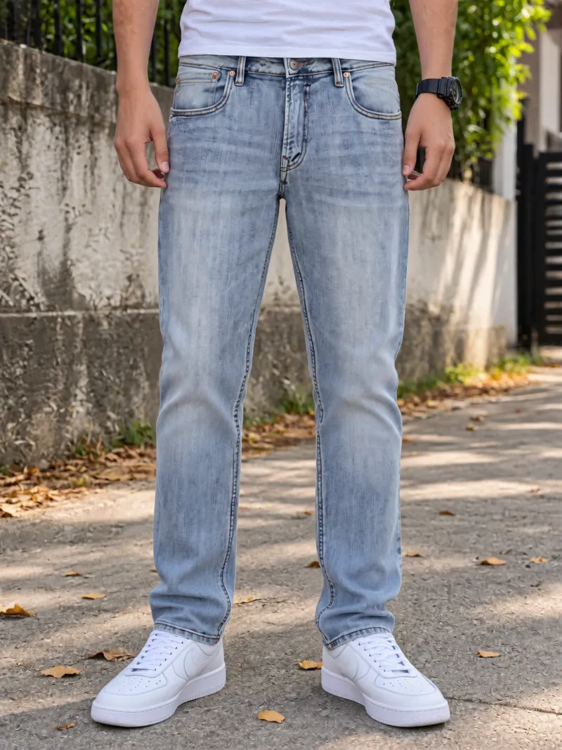 Premium Light Blue Denim Jeans