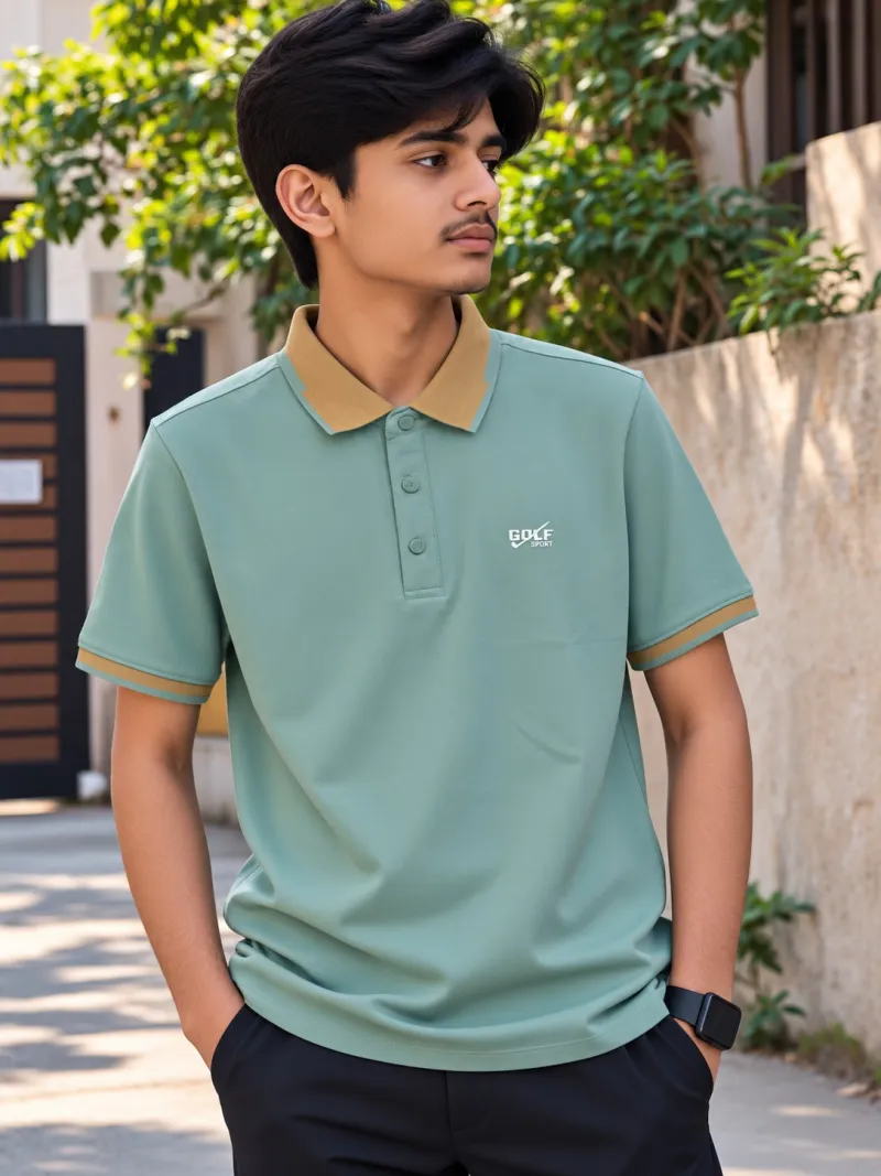 Premium China Polo Fabric -Mint Green 