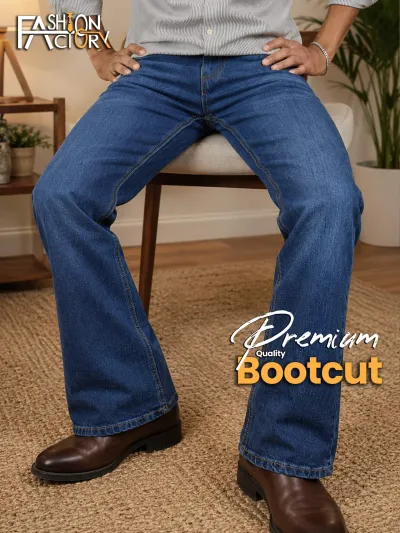 Premium Bootcut Pant – Blue