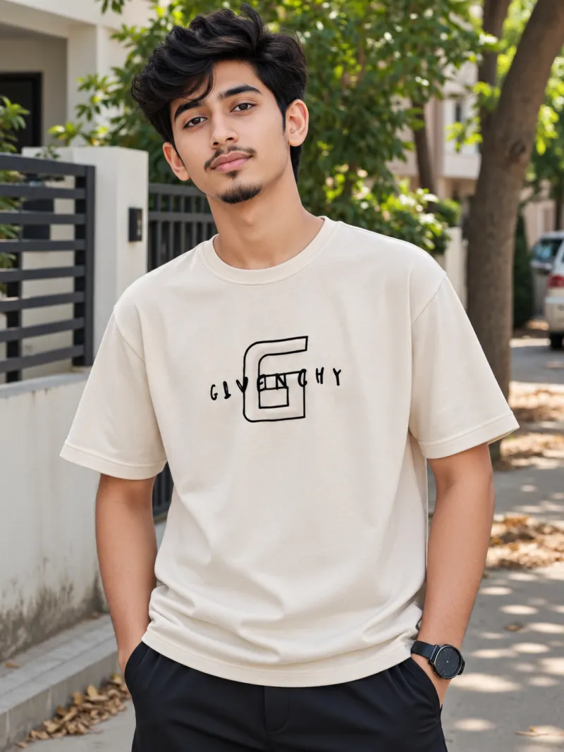 Premium Cotton Fabric T-Shirt  Off-White 