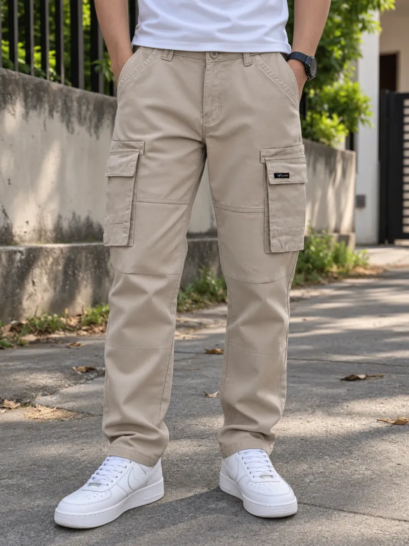 Premium Offwhite Colour Cargo Pant 