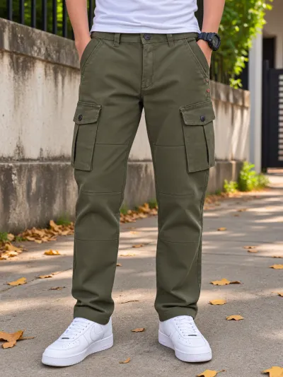 Premium Olive Colour Cargo Pant 