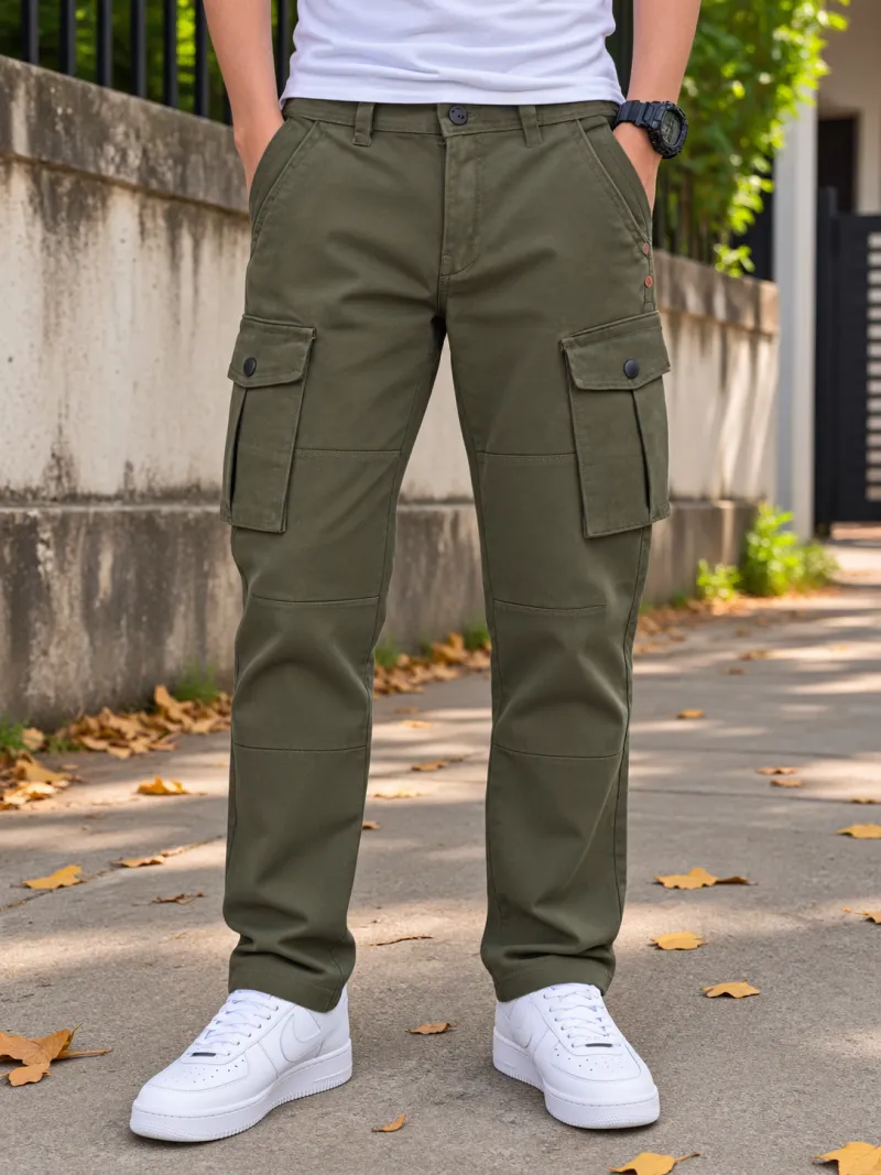 Premium Olive Colour Cargo Pant 
