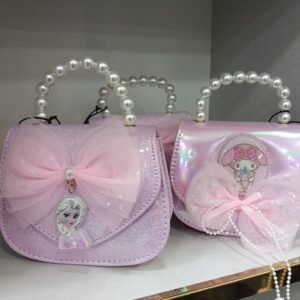 Princess Pearl Handle Girls Handbag