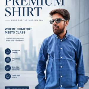 Royal Blue Check Premium Shirt
