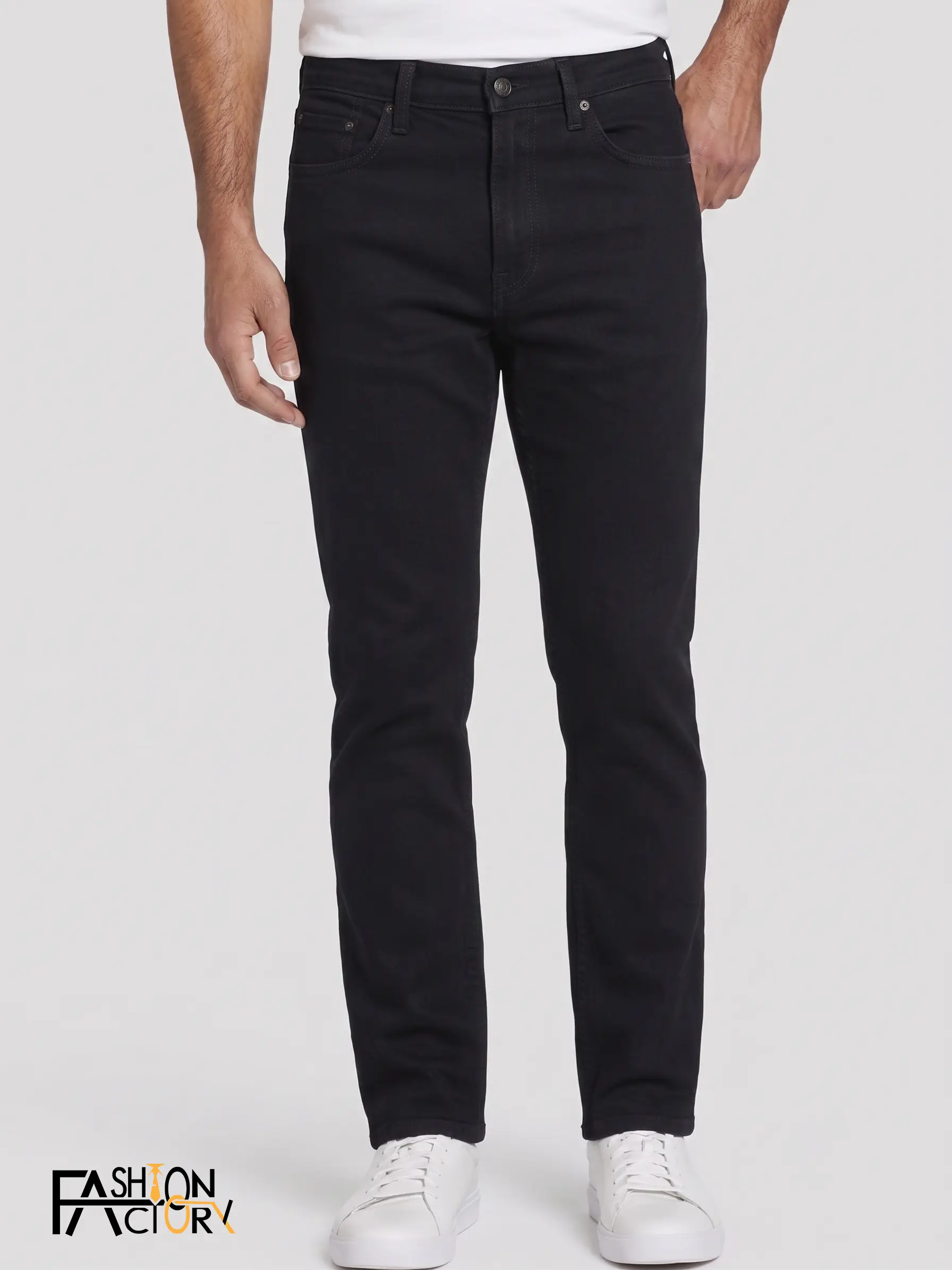 Black front side pant