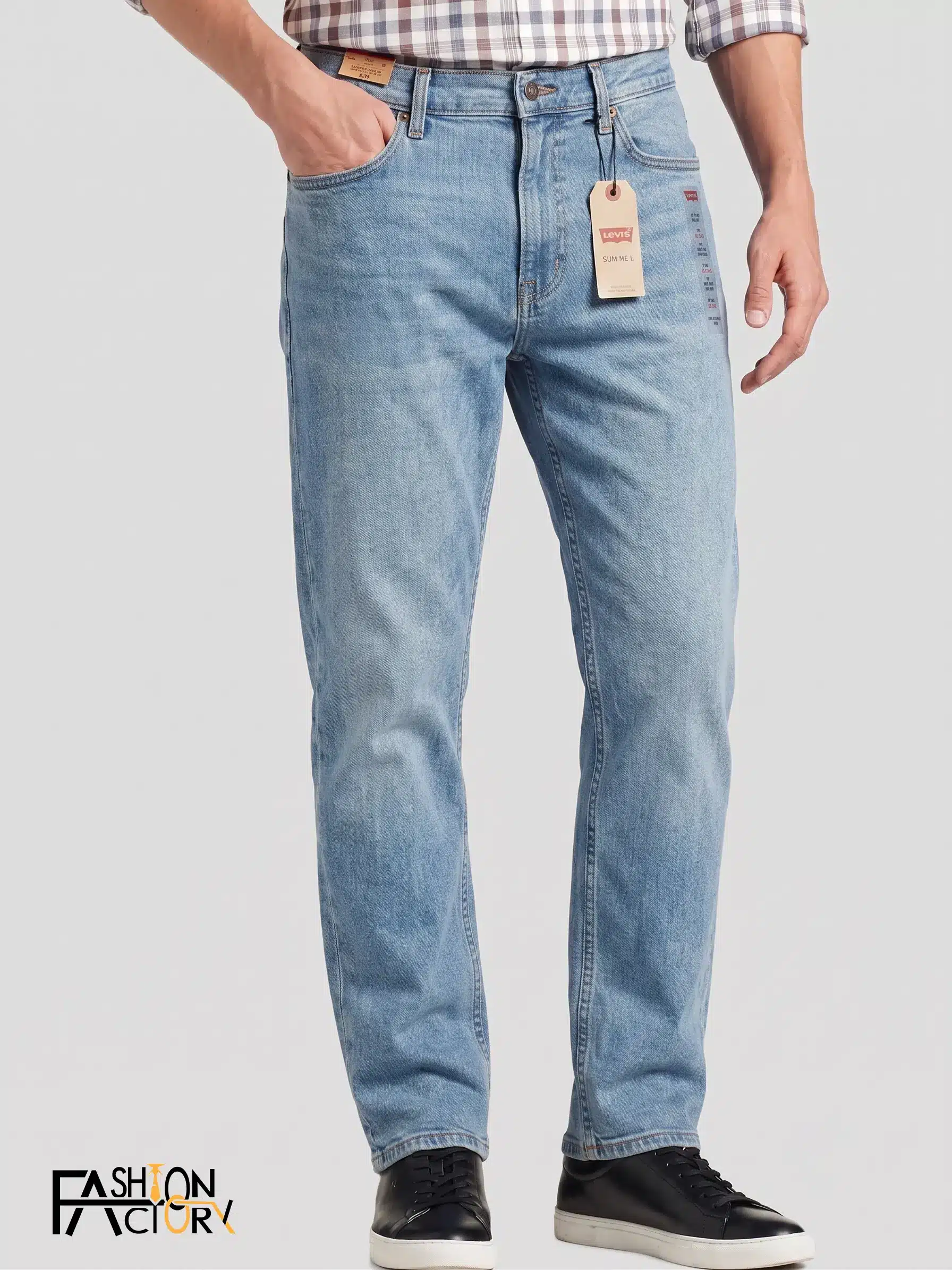 Light blue front side pant